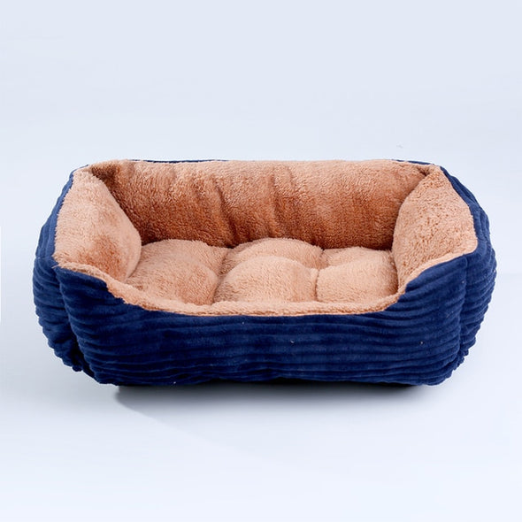 Petable's Snuggly-Soft Square Plush Pet Bed