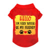 Friend Dog Polo Shirt - Colorful Dog T-Shirt - Printed Dog Clothing