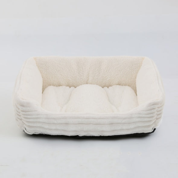 Petable's Snuggly-Soft Square Plush Pet Bed