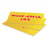 Woof Pet Food Mat - Funny Anti-Slip Pet Bowl Mat - Cool Pet Feeding Mat