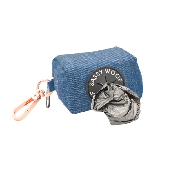 Denim' Dog Waste Bag Holder