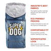 Super Dog Denim Jacket - Colorful Dog Deim Coat - Graphic Dog Clothing