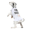 Free Kisses Dog Sundress - Word Print Dog Dress Shirt - Minimalist Dog Clothing