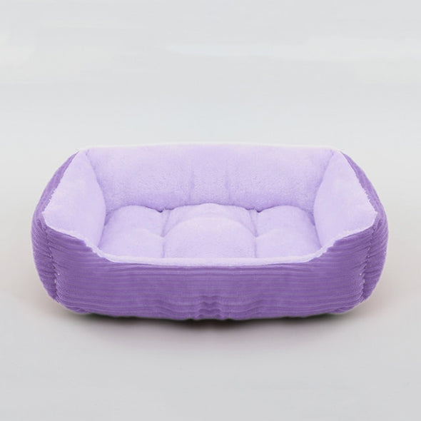 Petable's Snuggly-Soft Square Plush Pet Bed