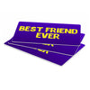 Best Friend Ever Pet Food Mat - Cute Design Anti-Slip Pet Bowl Mat - Best Print Pet Feeding Mat