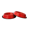 Red Non Skid Dog Bowl