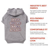 Dogs Before Dudes Dog Hoodie with Pocket - Dog Theme Dog Coat - Funny Dog Clothing