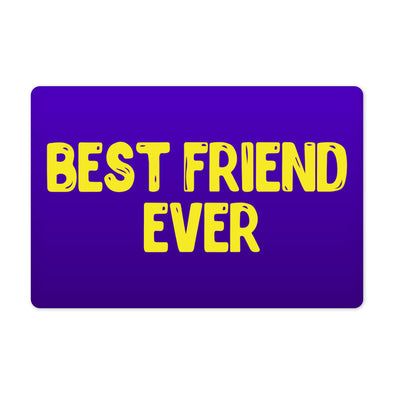 Best Friend Ever Pet Food Mat - Cute Design Anti-Slip Pet Bowl Mat - Best Print Pet Feeding Mat