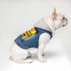 Friend Dog Denim Jacket - Colorful Dog Deim Coat - Printed Dog Clothing