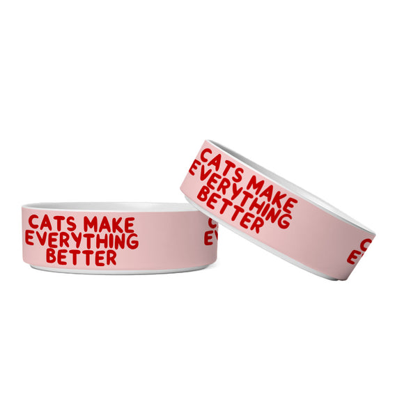 Cool Funny Pet Bowl - Funny Cat Quote Dog Bowl - Cute Pet Food Bowl