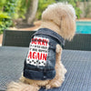 Acted Crazy Dog Denim Vest - Funny Dog Denim Jacket - Colorful Dog Clothing