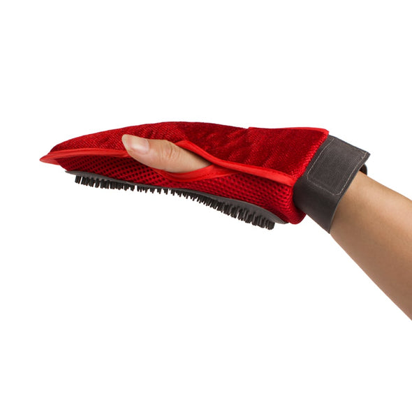 Red Grooming Glove