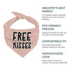 Free Kisses Pet Bandana - Word Print Dog Bandana - Minimalist Pet Scarf