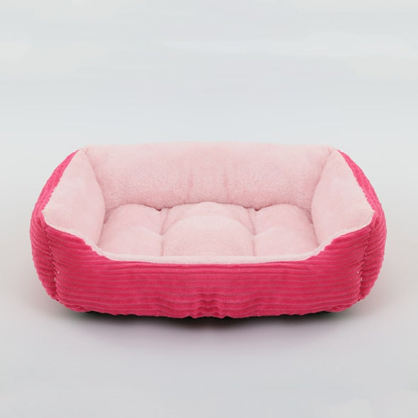 Petable's Snuggly-Soft Square Plush Pet Bed