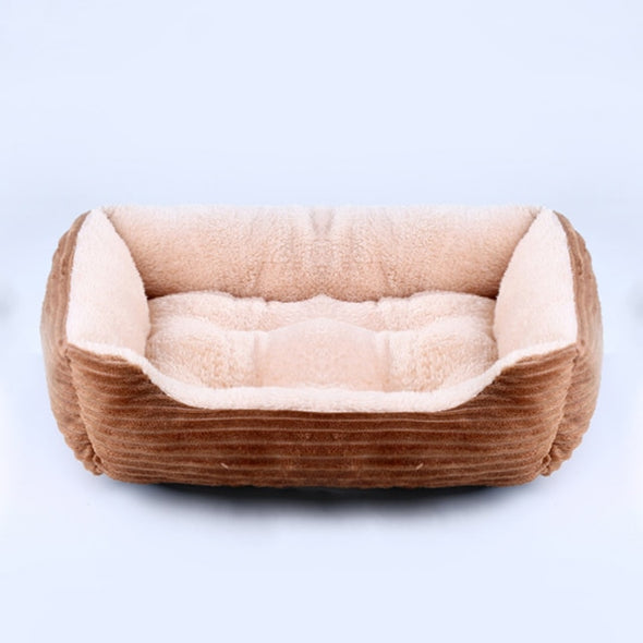 Petable's Snuggly-Soft Square Plush Pet Bed