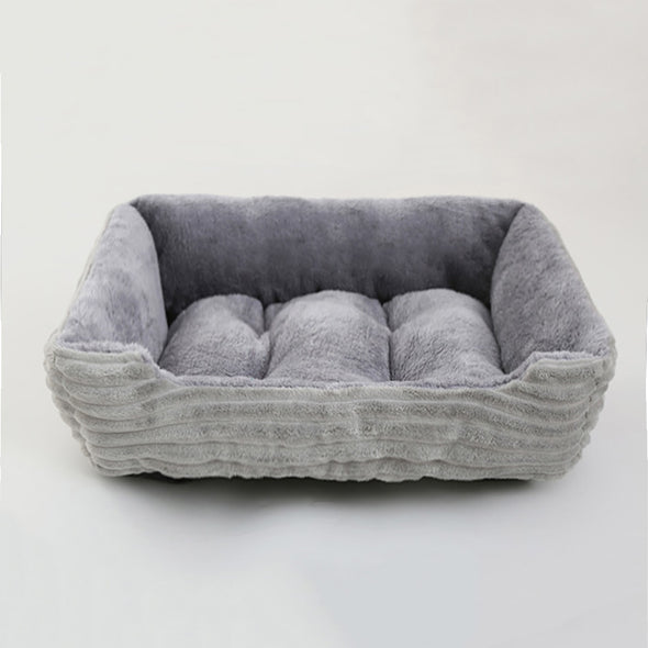 Petable's Snuggly-Soft Square Plush Pet Bed