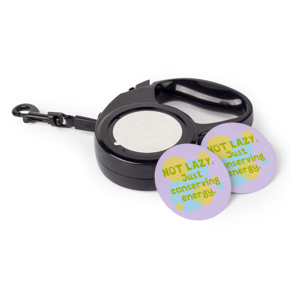 I Am Not Lazy Retractable Pet Leash - Quote Leash - Themed Dog Leash