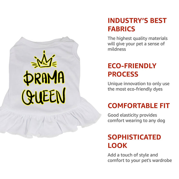 Drama Queen Dog Sundress - Funny Dog Dress Shirt - Themed Dog Clothing