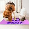 Cuddle Buddy Pet Food Mat - Kawaii Anti-Slip Pet Bowl Mat - Cool Design Pet Feeding Mat