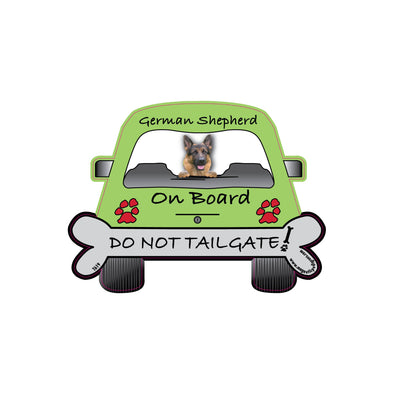 German Shepherd On Board Car Magnet