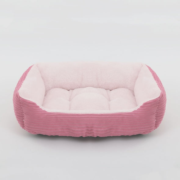 Petable's Snuggly-Soft Square Plush Pet Bed