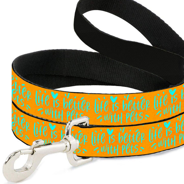 Life Is Better With Pets Pet Leash - Kawaii Leash - Printed Leash for Dogs