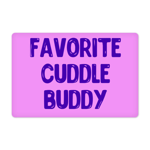 Cuddle Buddy Pet Food Mat - Kawaii Anti-Slip Pet Bowl Mat - Cool Design Pet Feeding Mat