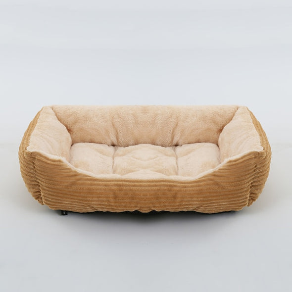 Petable's Snuggly-Soft Square Plush Pet Bed