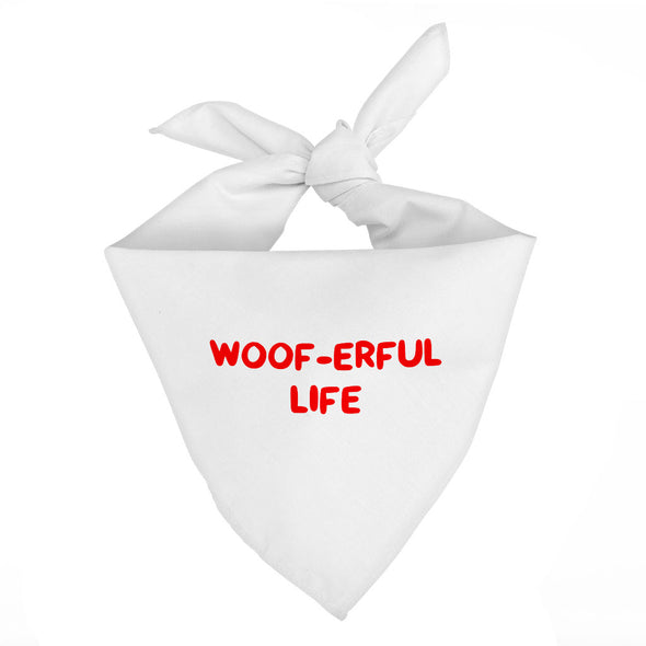 Woof Pet Bandana - Funny Dog Bandana - Cool Pet Scarf