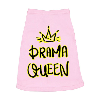 Drama Queen Dog Sleeveless Shirt - Funny Dog Shirt - Themed Dog Clothing