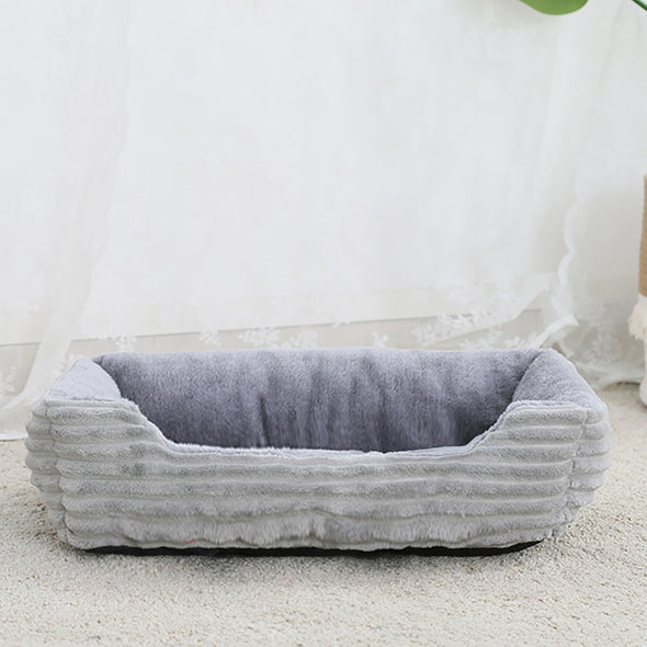 Petable's Snuggly-Soft Square Plush Pet Bed