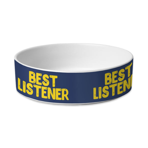 Listener Pet Bowl - Funny Dog Bowl - Cool Pet Food Bowl