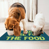 I'm Just Here for the Food Pet Food Mat - Funny Design Anti-Slip Pet Bowl Mat - Best Print Pet Feeding Mat