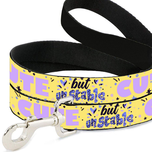 Cute but Unstable Pet Leash - Funny Design Leash - Graphic Leash for Dogs