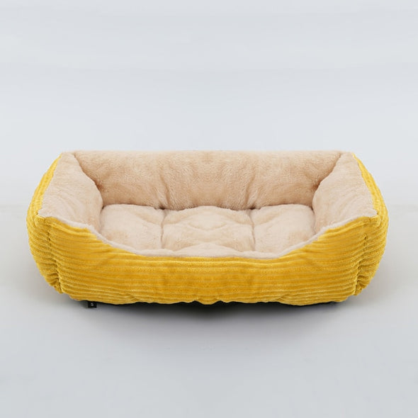 Petable's Snuggly-Soft Square Plush Pet Bed