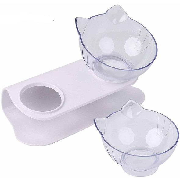 Non-Slip Cat Bowls with Raised Stand