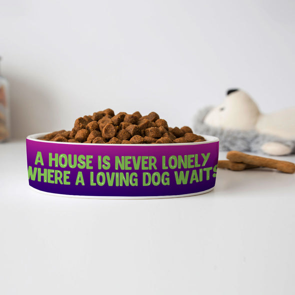 Dog Quote Pet Bowl - Cute Dog Bowl - Creative Pet Food Bowl