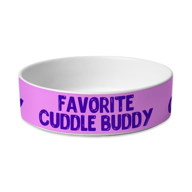 Cuddle Buddy Pet Bowl - Kawaii Dog Bowl - Cool Design Pet Food Bowl