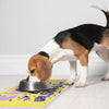 Cute but Unstable Pet Food Mat - Funny Design Anti-Slip Pet Bowl Mat - Graphic Pet Feeding Mat