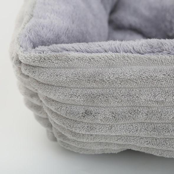 Petable's Snuggly-Soft Square Plush Pet Bed