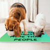 I Love Dogs Pet Food Mat - Printed Anti-Slip Pet Bowl Mat - Quotes Pet Feeding Mat