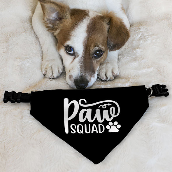 Paw Squad Pet Bandana Collar - Graphic Scarf Collar - Unique Dog Bandana